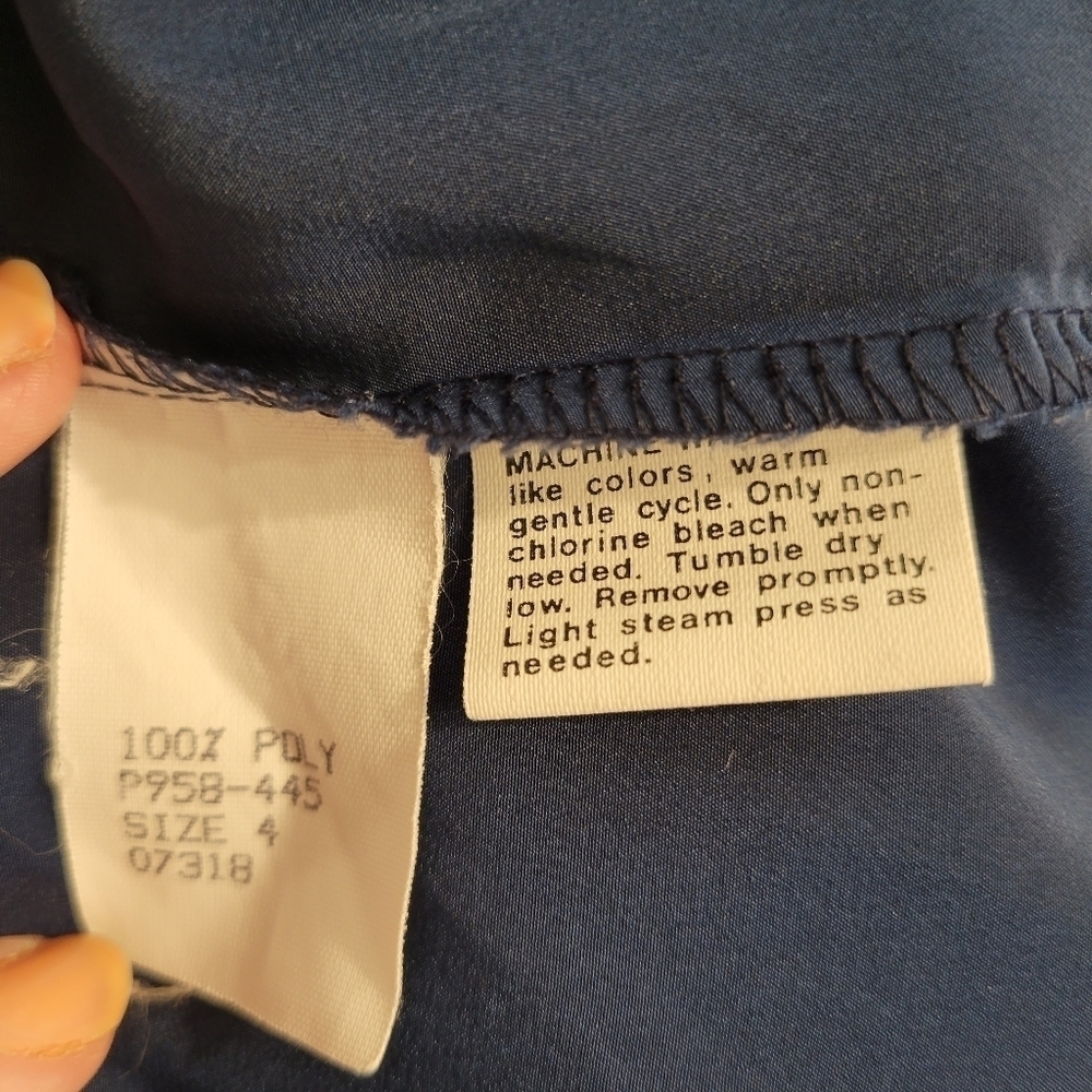 Pendleton Navy Blue Button Down Lightweight Blazer - image 4